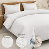 CUBE HOME Natural Bamboo Bedding Set (Duvet Cover And Pillowcases), Beige